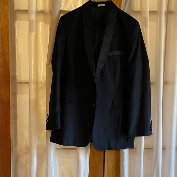 Calvin Klein Elegant Black Tuxedo Jacket and pants